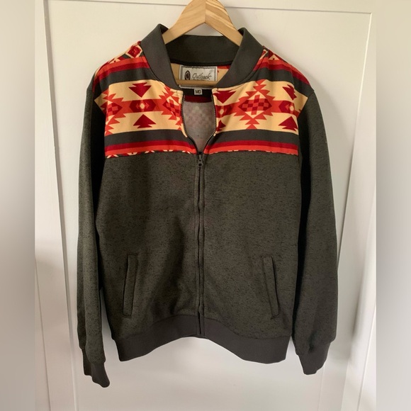 NWT OUTBACK TRADING COMPANY, WOMENS CHARCOAL HARLOW SWEATSHIRT, AZTEC, M - Picture 12 of 12